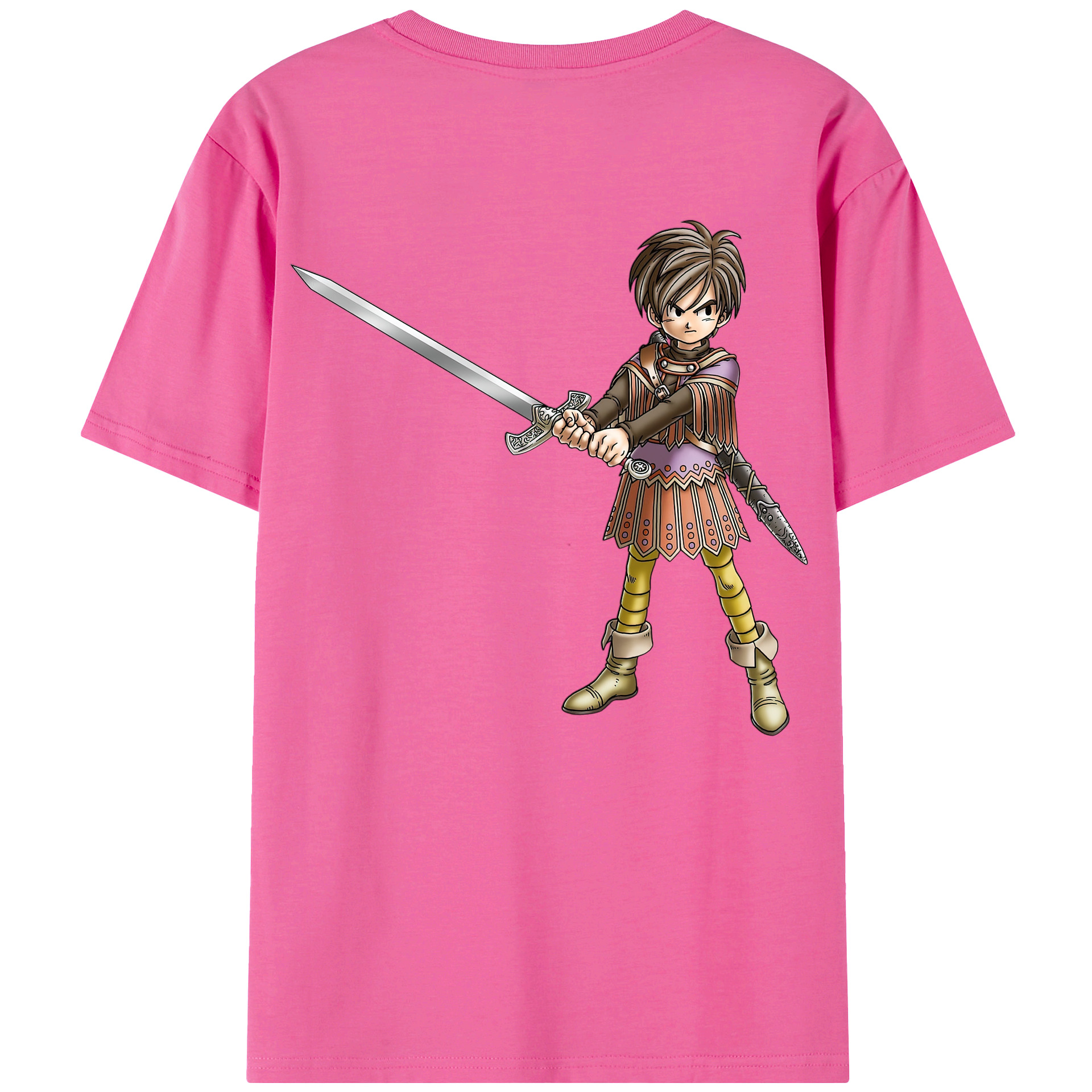 （画像用） ドラゴンクエスト Doragon Kuesuto Dragon Quest レディース半袖Tシャツ(バックプリント)